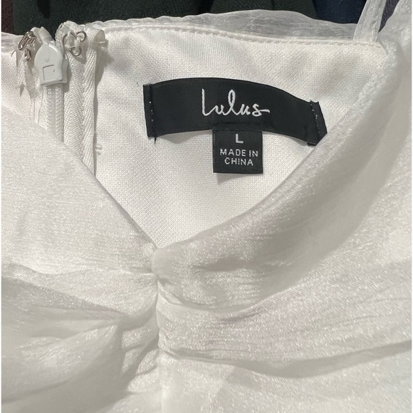 Lulus Angelic Approach White Chiffon Ruffled Tie-Strap Mini Dress - Picture 2 of 6